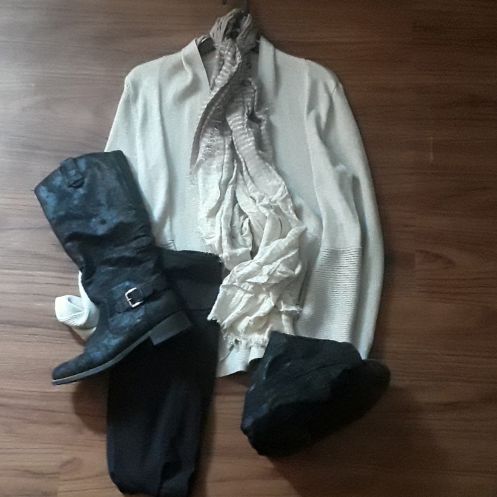 Verve Ami Cream Cardigan.